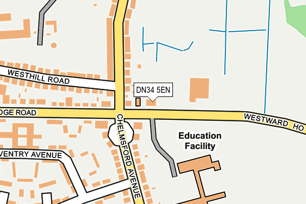 DN34 5EN map - OS OpenMap – Local (Ordnance Survey)