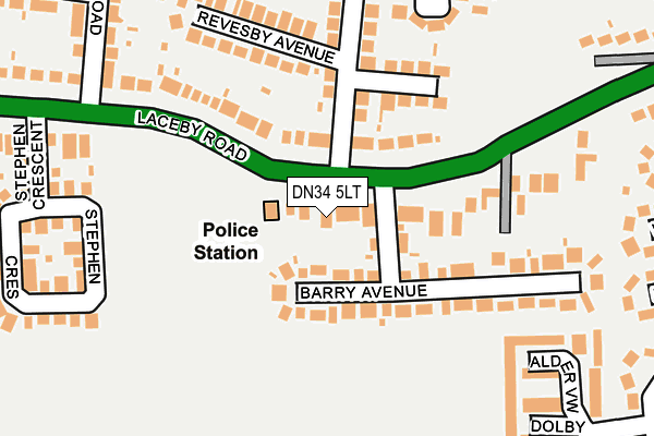 DN34 5LT map - OS OpenMap – Local (Ordnance Survey)