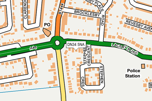 DN34 5NA map - OS OpenMap – Local (Ordnance Survey)