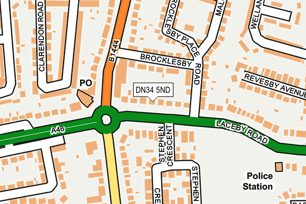 DN34 5ND map - OS OpenMap – Local (Ordnance Survey)