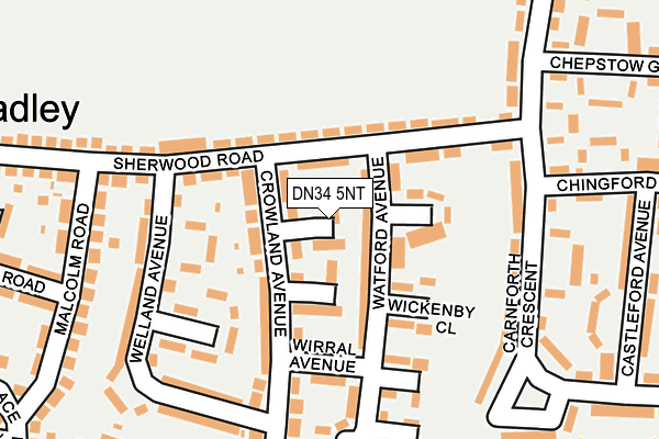 DN34 5NT map - OS OpenMap – Local (Ordnance Survey)