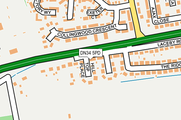 DN34 5PD map - OS OpenMap – Local (Ordnance Survey)