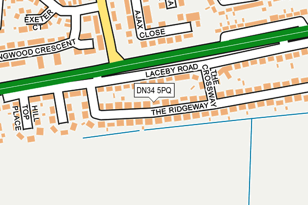 DN34 5PQ map - OS OpenMap – Local (Ordnance Survey)