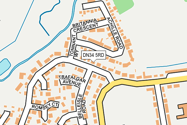 DN34 5RD map - OS OpenMap – Local (Ordnance Survey)