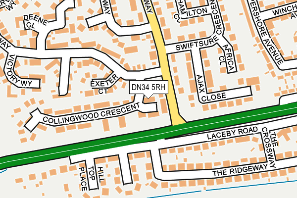 DN34 5RH map - OS OpenMap – Local (Ordnance Survey)