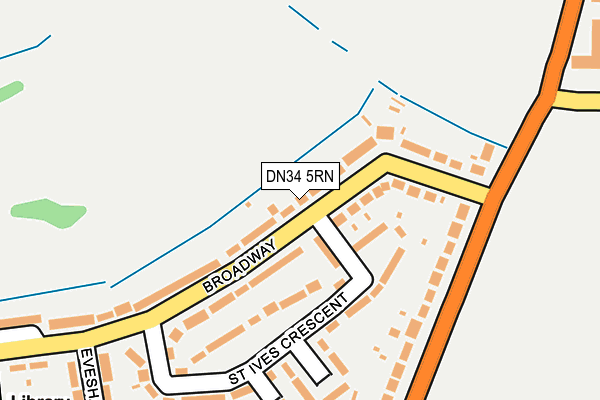 DN34 5RN map - OS OpenMap – Local (Ordnance Survey)