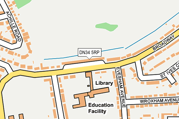 DN34 5RP map - OS OpenMap – Local (Ordnance Survey)