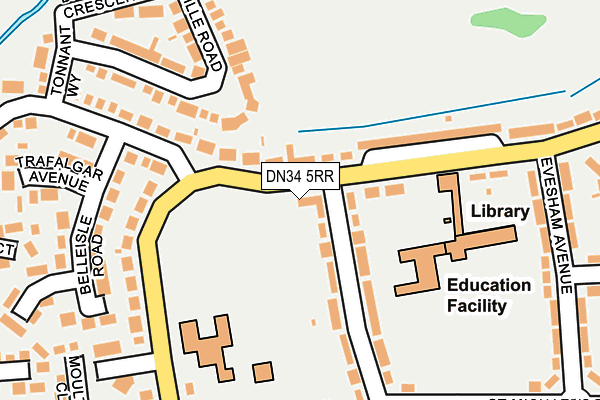 DN34 5RR map - OS OpenMap – Local (Ordnance Survey)