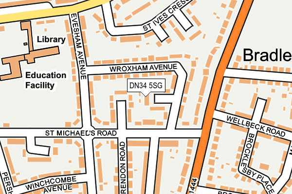 DN34 5SG map - OS OpenMap – Local (Ordnance Survey)