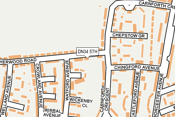 DN34 5TH map - OS OpenMap – Local (Ordnance Survey)