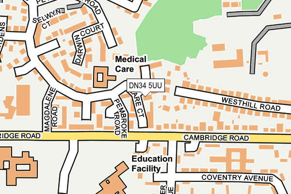 DN34 5UU map - OS OpenMap – Local (Ordnance Survey)