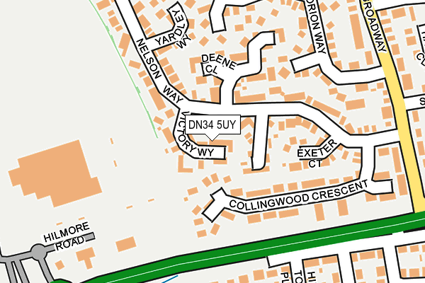 DN34 5UY map - OS OpenMap – Local (Ordnance Survey)