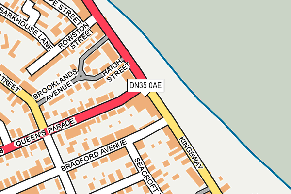 DN35 0AE map - OS OpenMap – Local (Ordnance Survey)