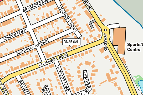 DN35 0AL map - OS OpenMap – Local (Ordnance Survey)