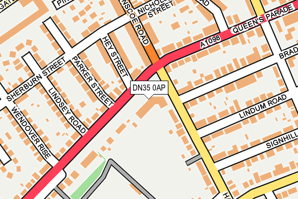 DN35 0AP map - OS OpenMap – Local (Ordnance Survey)