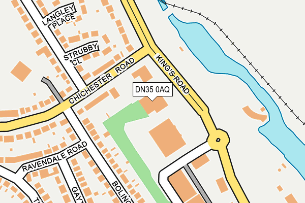 DN35 0AQ map - OS OpenMap – Local (Ordnance Survey)
