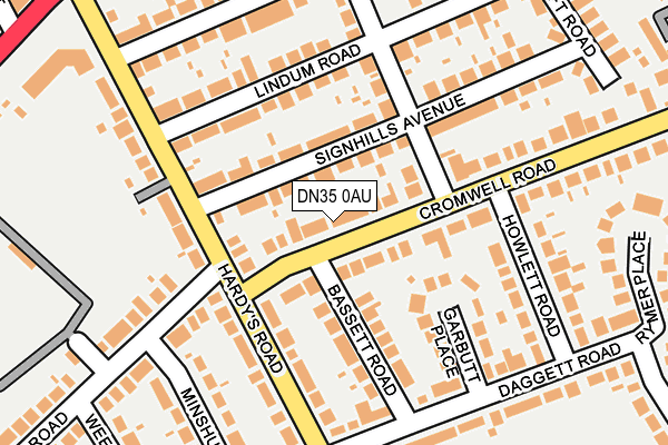 DN35 0AU map - OS OpenMap – Local (Ordnance Survey)
