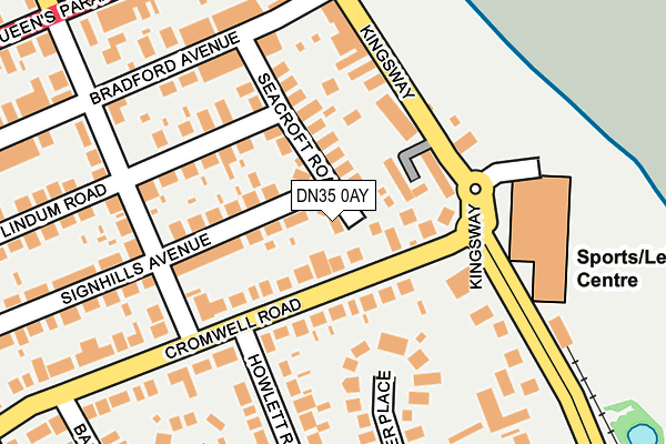 DN35 0AY map - OS OpenMap – Local (Ordnance Survey)