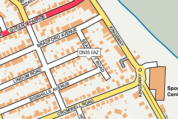 DN35 0AZ map - OS OpenMap – Local (Ordnance Survey)