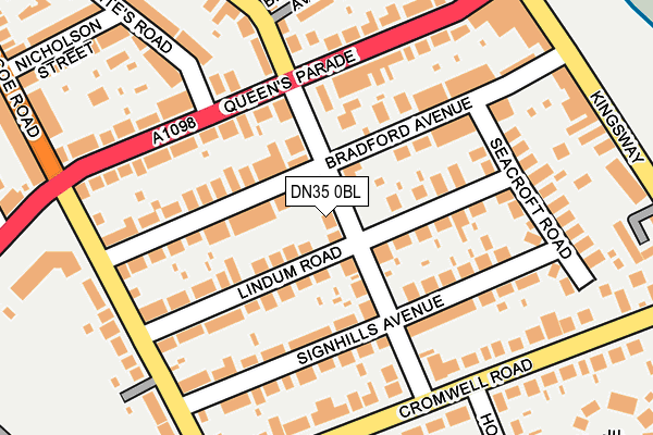 DN35 0BL map - OS OpenMap – Local (Ordnance Survey)