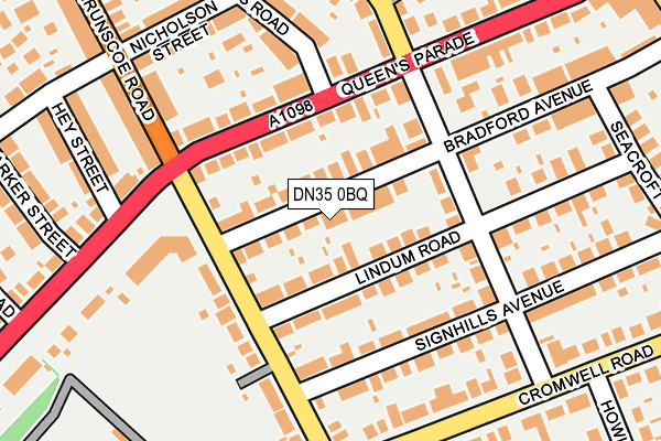 DN35 0BQ map - OS OpenMap – Local (Ordnance Survey)