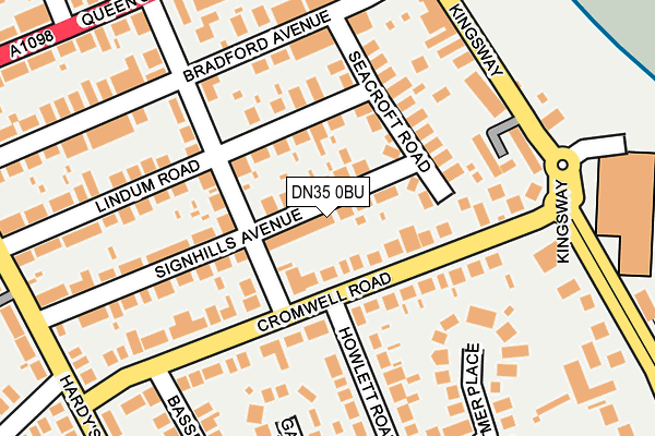DN35 0BU map - OS OpenMap – Local (Ordnance Survey)