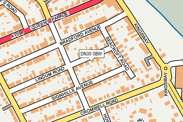 DN35 0BW map - OS OpenMap – Local (Ordnance Survey)