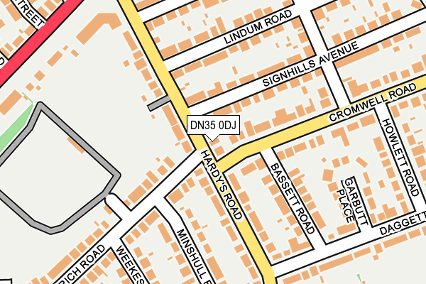 DN35 0DJ map - OS OpenMap – Local (Ordnance Survey)
