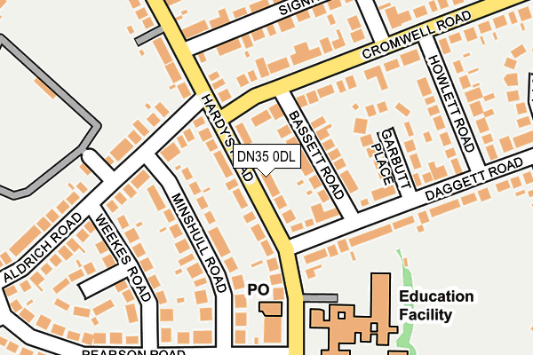 DN35 0DL map - OS OpenMap – Local (Ordnance Survey)