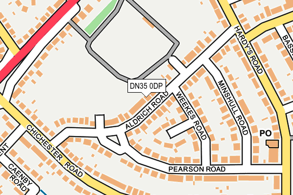 DN35 0DP map - OS OpenMap – Local (Ordnance Survey)