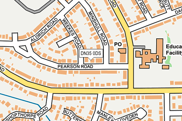 DN35 0DS map - OS OpenMap – Local (Ordnance Survey)