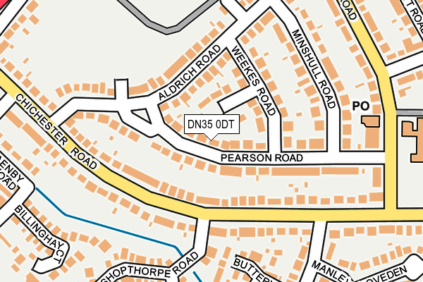 DN35 0DT map - OS OpenMap – Local (Ordnance Survey)