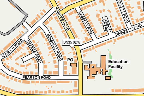 DN35 0DW map - OS OpenMap – Local (Ordnance Survey)