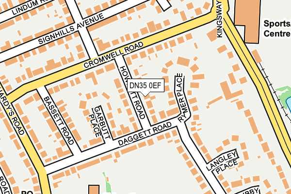 DN35 0EF map - OS OpenMap – Local (Ordnance Survey)