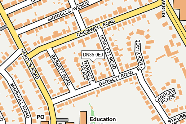 DN35 0EJ map - OS OpenMap – Local (Ordnance Survey)