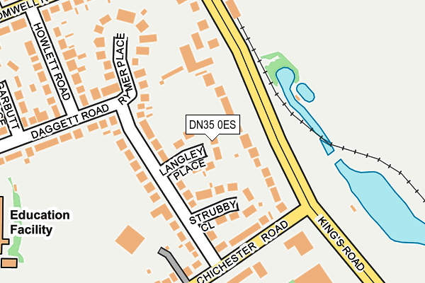 DN35 0ES map - OS OpenMap – Local (Ordnance Survey)