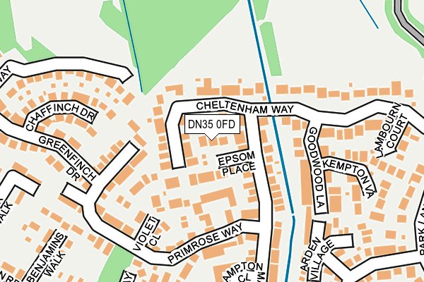 DN35 0FD map - OS OpenMap – Local (Ordnance Survey)