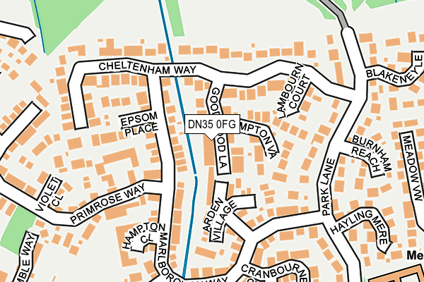DN35 0FG map - OS OpenMap – Local (Ordnance Survey)