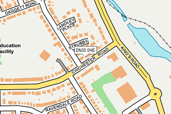 DN35 0HE map - OS OpenMap – Local (Ordnance Survey)