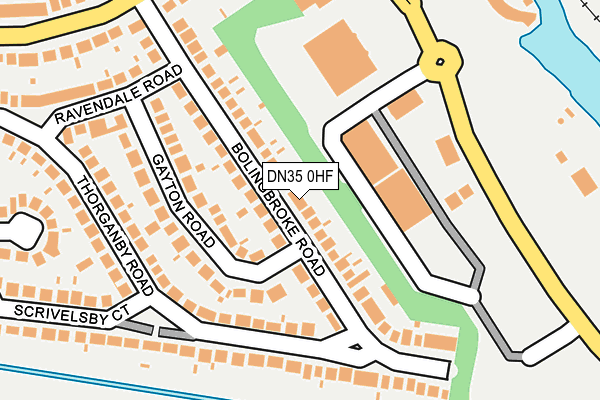 DN35 0HF map - OS OpenMap – Local (Ordnance Survey)