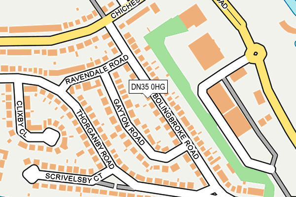 DN35 0HG map - OS OpenMap – Local (Ordnance Survey)