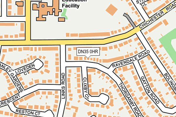 DN35 0HR map - OS OpenMap – Local (Ordnance Survey)