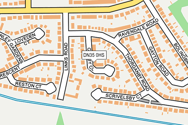 DN35 0HS map - OS OpenMap – Local (Ordnance Survey)