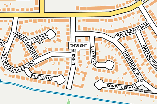 DN35 0HT map - OS OpenMap – Local (Ordnance Survey)