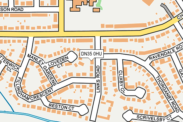 DN35 0HU map - OS OpenMap – Local (Ordnance Survey)