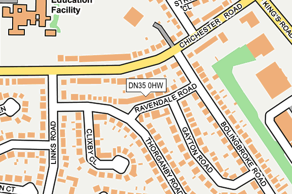 DN35 0HW map - OS OpenMap – Local (Ordnance Survey)