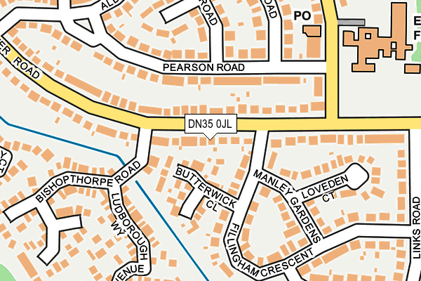 DN35 0JL map - OS OpenMap – Local (Ordnance Survey)