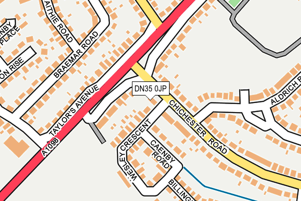 DN35 0JP map - OS OpenMap – Local (Ordnance Survey)