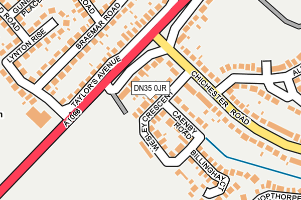 DN35 0JR map - OS OpenMap – Local (Ordnance Survey)