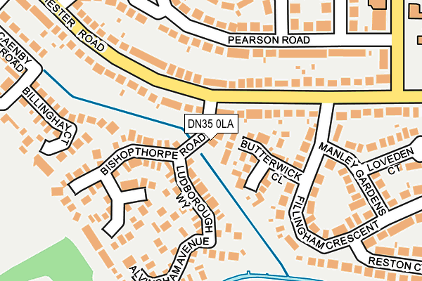 DN35 0LA map - OS OpenMap – Local (Ordnance Survey)